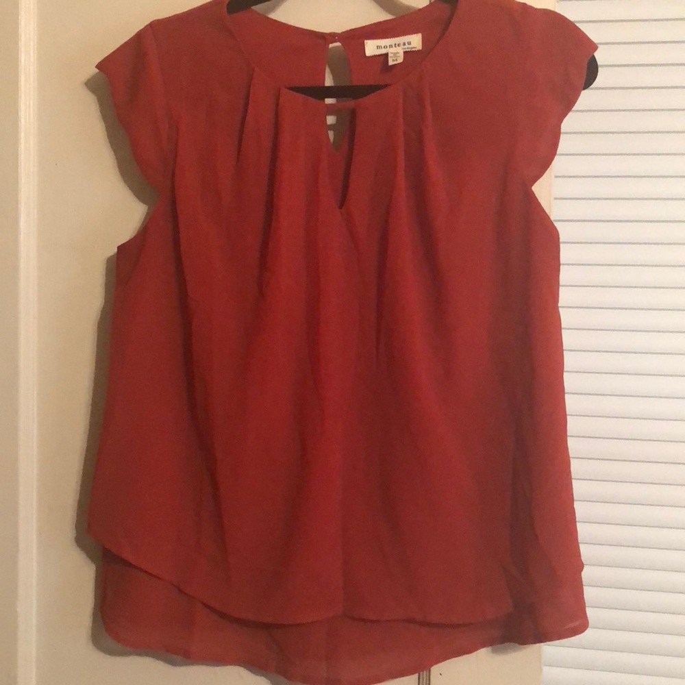 Orange blouse